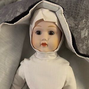 Porcelain Doll - Antique Nun